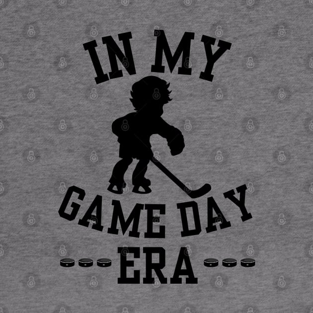 In My Ice Hockey Game Day Era Funny Ice Hockey Player Skating Game Art For Kids Boys by weirdboy